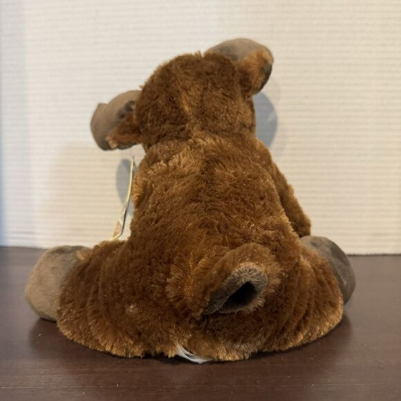 Wilcor Wildlife Friends Floppy Moose Plush Brown 9" Stuffed Animal Toy NWT - Picture 4 of 12